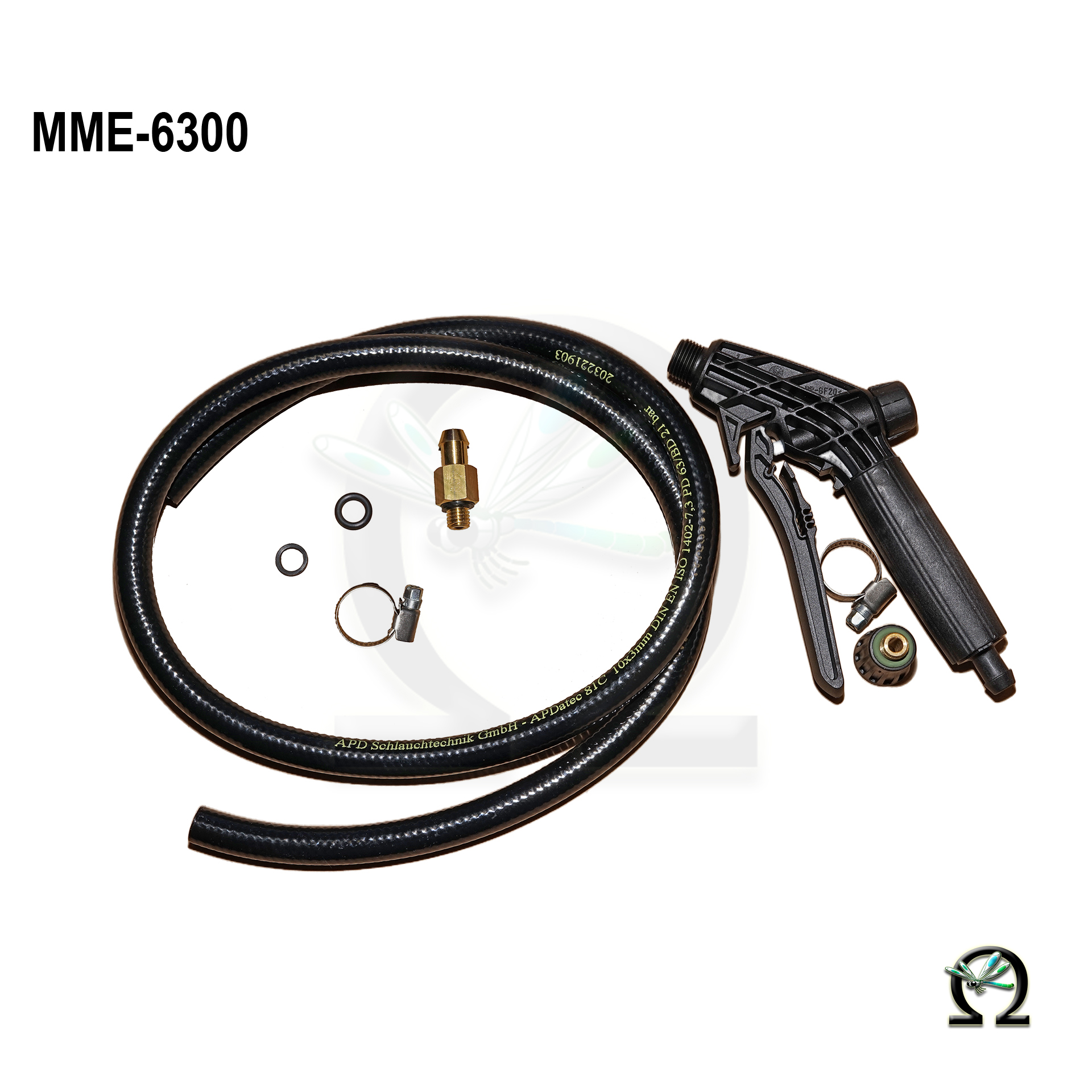 MESTO Spritzleitung 6300 mit Abstellventil 2311LP für FERRUM und RESISTENT