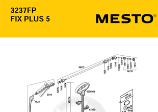 MESTO 3237FP FIX PLUS 5 - 5 Liter, Explosionszeichnung mit Ersatzteilnummern