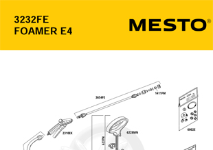 MESTO 3232FE, Explosionszeichnung mit Ersatzteilnummern