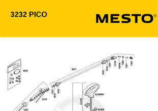 MESTO 3232 PICO 5 Liter, Explosionszeichnung mit Ersatzteilnummern