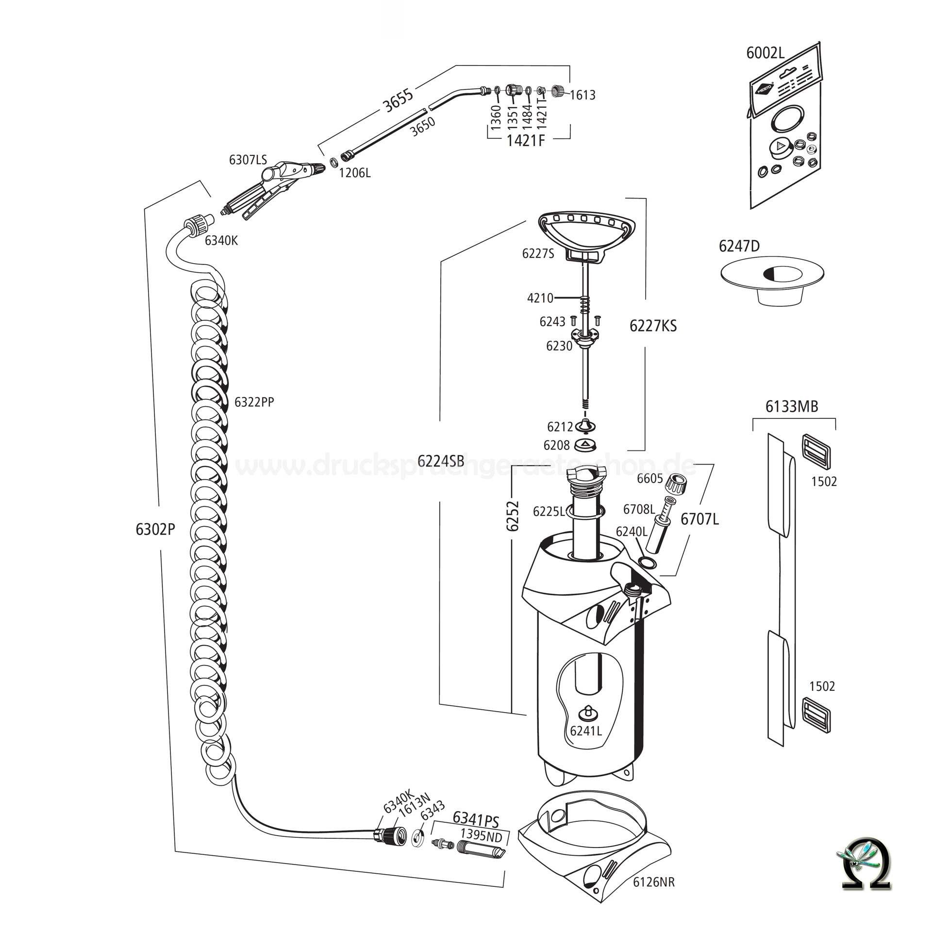 MESTO 3275P PROFI PLUS, Explosionszeichnung mit Ersatzteilnummern, MESTO Kolbenstange Stahl 6227S mit Spezialbeschichtung MESTO 3275P PROFI PLUS, Explosionszeichnung mit Ersatzteilnummern, MESTO Kolbenstange Stahl 6227S mit Spezialbeschichtung