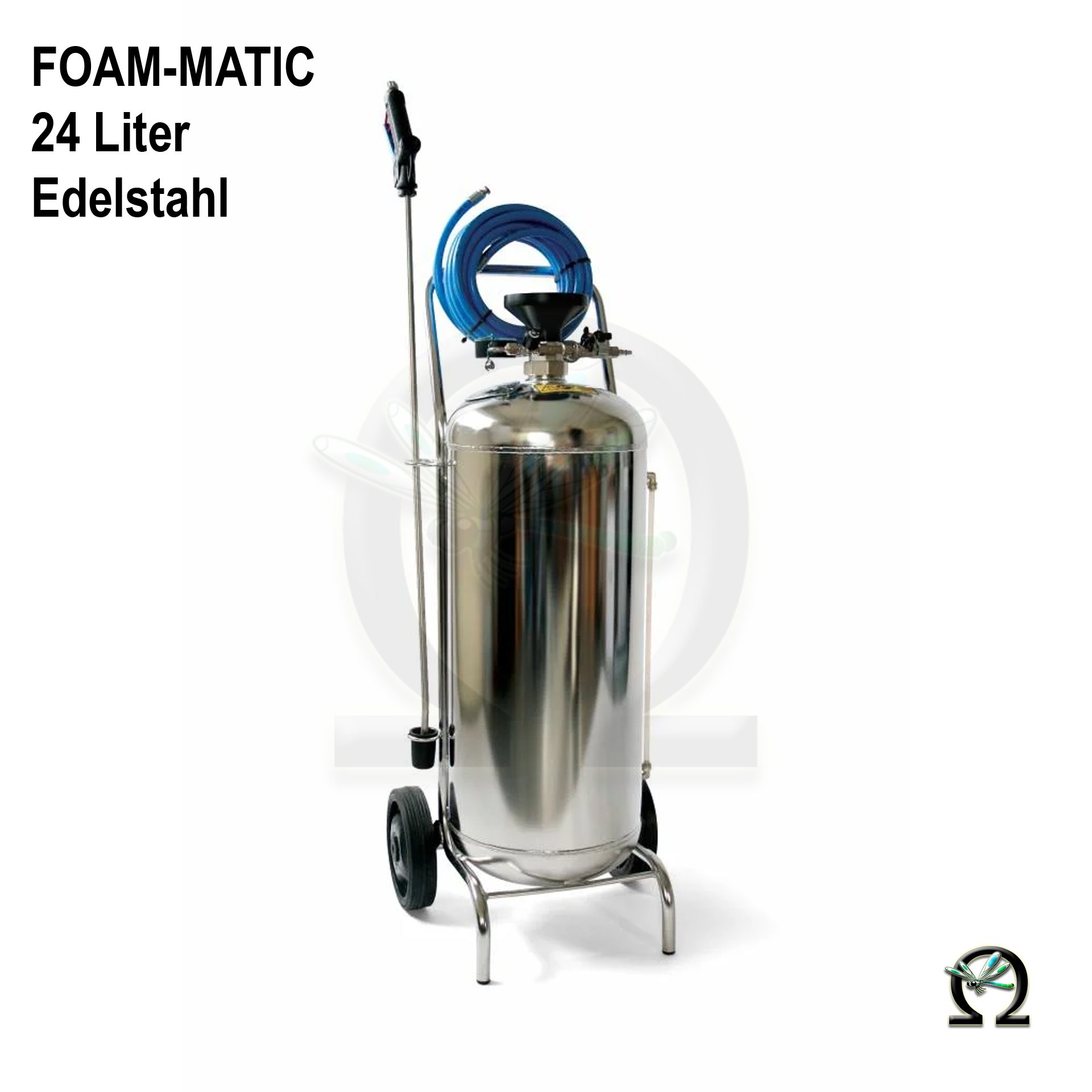 De Witte Druckluft-Nebel- & Schaumsprühgerät Foam-matic 24 Liter Edelstahl