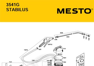 MESTO 3541G STABILUS, Explosionszeichnung mit Ersatzteilnummern