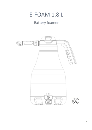 Die Bedienungsanleitung für den Elektroschäumer E-FOAM 1,8 Liter als PDF-Datei zum herunterladen und ausdrucken